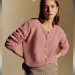Sezane Rosewood Gaspard Cardigan Size S